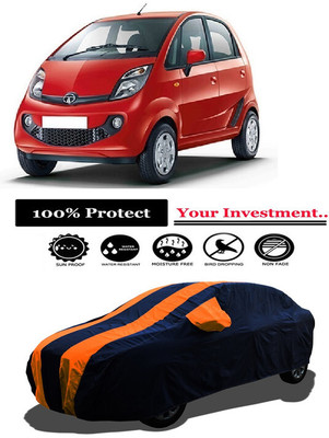 Amexride Car Cover For Tata Nano XT (With Mirror Pockets)(Orange)
