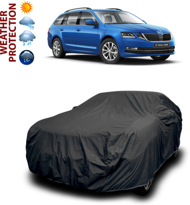 PAGORA Car Cover For Skoda Octavia Combi (With Mirror Pockets)(Black)