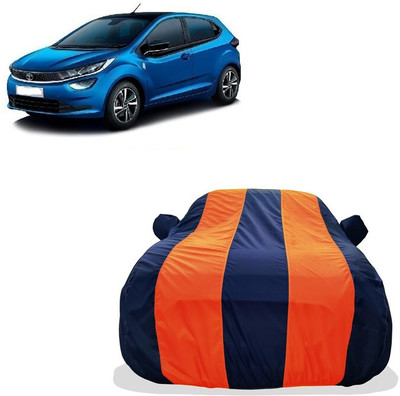 Tricway Car Cover For Tata Altroz XM Diesel (With Mirror Pockets)(Orange)