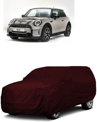 ANTOFY Car Cover For Mini Cooper Cooper 3 Door Cooper S Petrol (With Mirror Pockets)(Maroon)