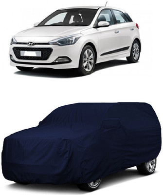 ANTOFY Car Cover For Hyundai Elite i20 Asta 1.4 CRDi (With Mirror Pockets)(Blue)