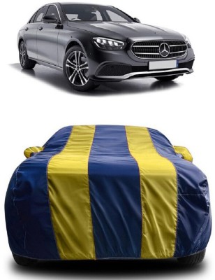 SUGASHRI Car Cover For Mercedes Benz E-Class (With Mirror Pockets)(Yellow, Blue)