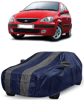 ANTOFY Car Cover For Tata Indica Turbo (With Mirror Pockets)(Grey, Blue)