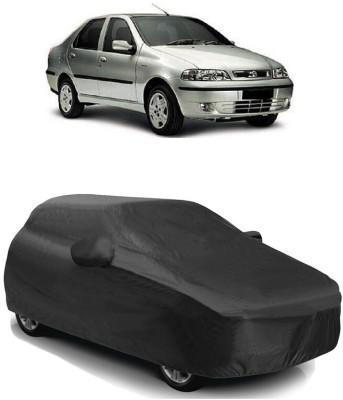 SUGASHRI Car Cover For Fiat Siena (With Mirror Pockets)(Grey)