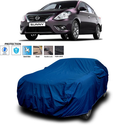 PAGORA Car Cover For Nissan Sunny (With Mirror Pockets)(Blue)