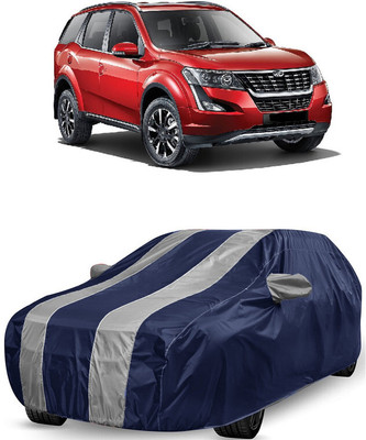 ANTOFY Car Cover For Mahindra XUV500 W11 AT Diesel (With Mirror Pockets)(White, Blue)