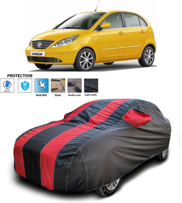 PAGORA Car Cover For Tata Indica Vista (With Mirror Pockets)(Red)