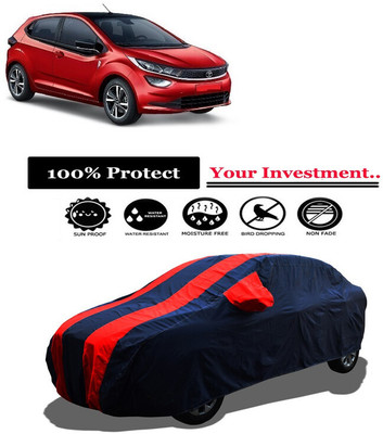 Amexride Car Cover For Tata Altroz XM Petrol (With Mirror Pockets)(Red)