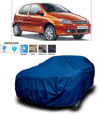 CODOKI Car Cover For Tata Indica eV2 (With Mirror Pockets)(Blue)