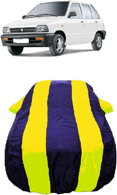 Wegather Car Cover For Maruti 800 DUO AC LPG (With Mirror Pockets)(Yellow)
