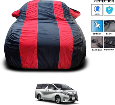 GOSHIV-car and bike accessories Car Cover For Toyota Alphard (With Mirror Pockets)(Red)