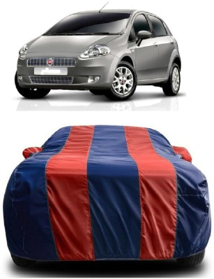 SUGASHRI Car Cover For Fiat Punto Emotion 1.4L (With Mirror Pockets)(Red, Blue)