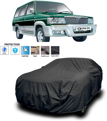 PAGORA Car Cover For Toyota Qualis (With Mirror Pockets)(Black)