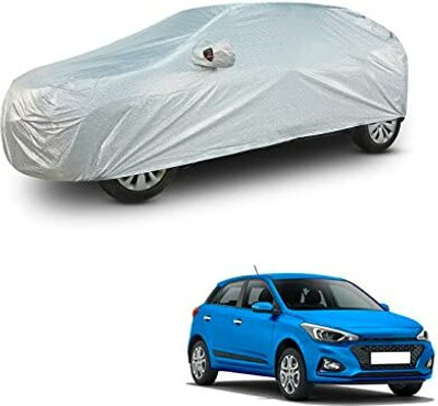 NITINMOTOR Car Cover For Hyundai Elite i20 (With Mirror Pockets)(Silver)