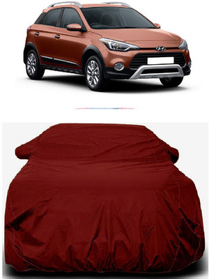 Autoprime Car Cover For Hyundai i20 Active (With Mirror Pockets)(Maroon)