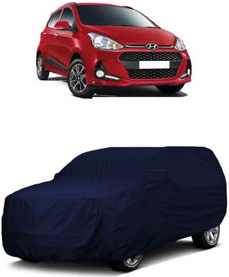 ANTOFY Car Cover For Hyundai i10 1.2L (With Mirror Pockets)(Blue)