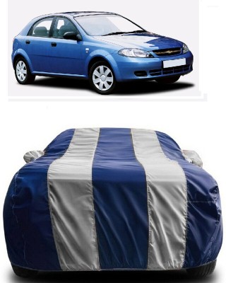 SUGASHRI Car Cover For Chevrolet Lacetti 1.4 (With Mirror Pockets)(White, Blue)