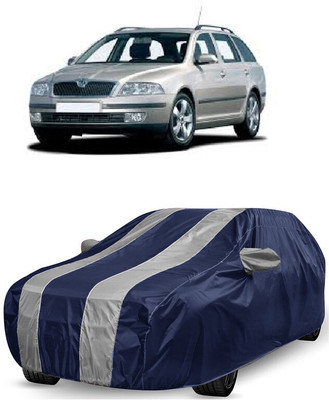 ANTOFY Car Cover For Tata Estate 1.9D (With Mirror Pockets)(White, Blue)