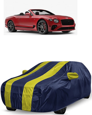 ANTOFY Car Cover For Bentley Continental GT V8 S Convertible Petrol (With Mirror Pockets)(Yellow, Blue)