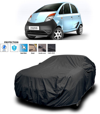 GOSHIV-car and bike accessories Car Cover For Tata Nano (With Mirror Pockets)(Black)