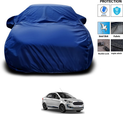 PAGORA Car Cover For Ford Figo Aspire (With Mirror Pockets)(Blue)