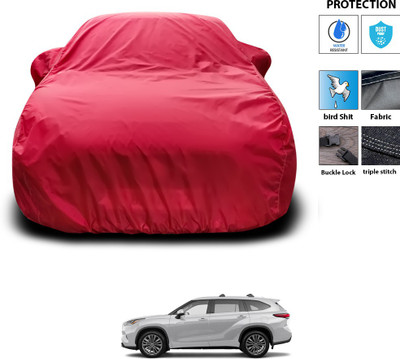 PAGORA Car Cover For Toyota Highlander (With Mirror Pockets)(Maroon)