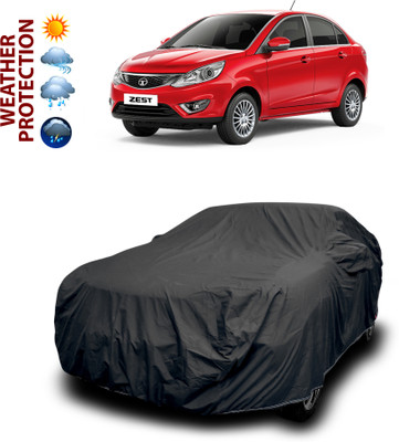 PAGORA Car Cover For Tata Zest (With Mirror Pockets)(Black)