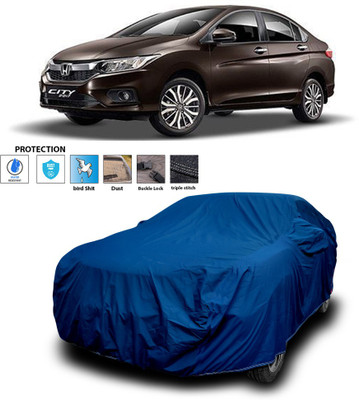 PAGORA Car Cover For Honda City i-Dtec (With Mirror Pockets)(Blue)
