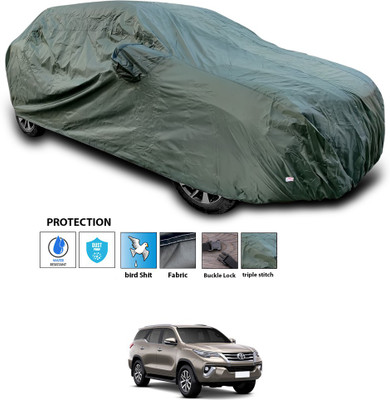 PAGORA Car Cover For Toyota Fortuner (With Mirror Pockets)(Green)