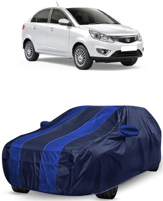 ANTOFY Car Cover For Tata Zest Revotron 1.2 XT Petrol (With Mirror Pockets)(Blue, Blue)