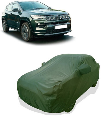 Tricway Car Cover For Jeep Compass (With Mirror Pockets)(Green)