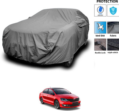 CODOKI Car Cover For Skoda Rapid (With Mirror Pockets)(Grey)