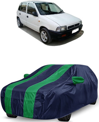 ANTOFY Car Cover For Maruti Suzuki Zen LX (With Mirror Pockets)(Green, Blue)