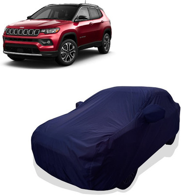 Tricway Car Cover For Jeep Compass 1.4 Sport Petrol (With Mirror Pockets)(Blue)