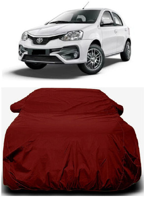 Autoprime Car Cover For Toyota Etios Liva 1.4 GD Diesel (With Mirror Pockets)(Maroon)