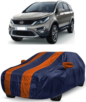 ANTOFY Car Cover For Tata Hexa XT 4X4 Diesel (With Mirror Pockets)(Orange, Blue)