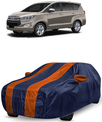 ANTOFY Car Cover For Toyota Innova 2.0L (With Mirror Pockets)(Orange, Blue)