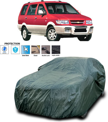 PAGORA Car Cover For Chevrolet Tavera (With Mirror Pockets)(Green)