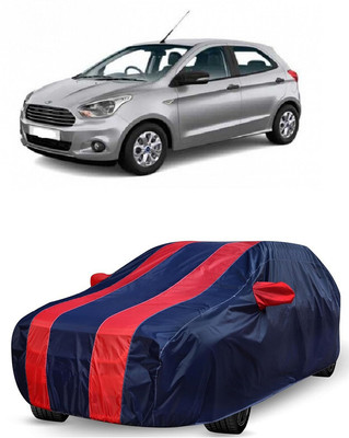 ANTOFY Car Cover For Ford Figo 1.5D Titanium Plus MT (With Mirror Pockets)(Red, Blue)