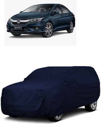 ANTOFY Car Cover For Honda City Facelift (With Mirror Pockets)(Blue)