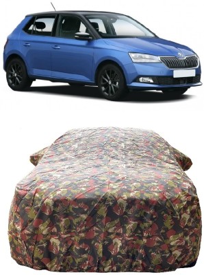 Wegather Car Cover For Skoda Fabia 1.2 TFSI Petrol (With Mirror Pockets)(Multicolor)