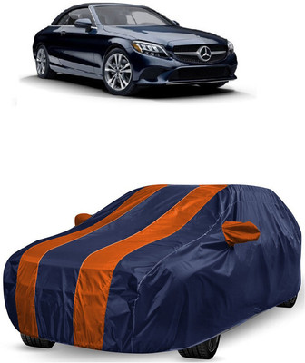 ANTOFY Car Cover For Mercedes Benz C-Class C300 Cabriolet Petrol (With Mirror Pockets)(Orange, Blue)
