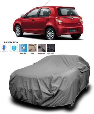 PAGORA Car Cover For Toyota Etios Liva (With Mirror Pockets)(Grey)