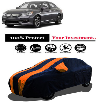 Amexride Car Cover For Honda Accord Sedan 2.4 i-VTEC 5AT (177 HP) (With Mirror Pockets)(Orange)