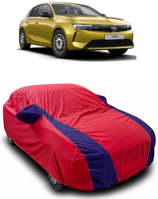 ANTOFY Car Cover For Opel Astra (With Mirror Pockets)(Red, Blue)