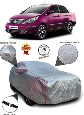 PAGORA Car Cover For Tata Manza (With Mirror Pockets)(Silver)