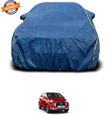 GOSHIV-car and bike accessories Car Cover For Datsun Redi GO AMT 1.0 (With Mirror Pockets)(Blue)