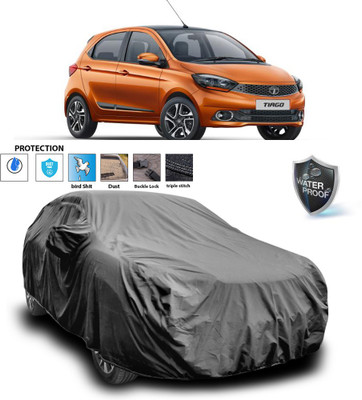 PAGORA Car Cover For Tata Tiago (With Mirror Pockets)(Grey)