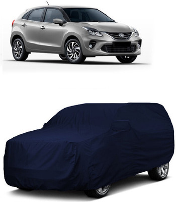 ANTOFY Car Cover For Toyota Glanza V CVT (With Mirror Pockets)(Blue)
