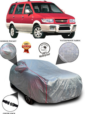 PAGORA Car Cover For Chevrolet Tavera (With Mirror Pockets)(Silver)